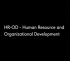 HR-OD Human Resource and Organizational Development